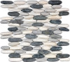  ZEN TRANQUIL COOL BLEND STACKED PEBBLE MATTE MOSAIC