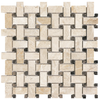 76-414 IMPERO REALE BASKETWEAVE HONED MARBLE MOSAIC