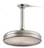 Kohler 1-Spray 8 in. Ceiling Mount Rain Fixed Shower Head, Vibrant Brushed Nickel