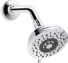 Kohler Radiate 5-Spray 4.7 in. Wall Mount Fixed Rain Shower Head, Polished Chrome