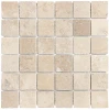 BERKSHIRE CREMA 2X2 TUMBLED MARBLE MOSAIC