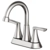 Seasons Raleigh 158062 Two-Handle Bath Faucet with Pop-Up, Brushed Nickel, 1.2 GPM