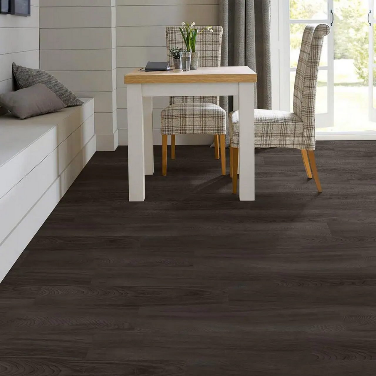 Allure Contact G1710139 Black Birch Wood  | 3mm  Loose Lay Vinyl Flooring | [36 SF / Box]