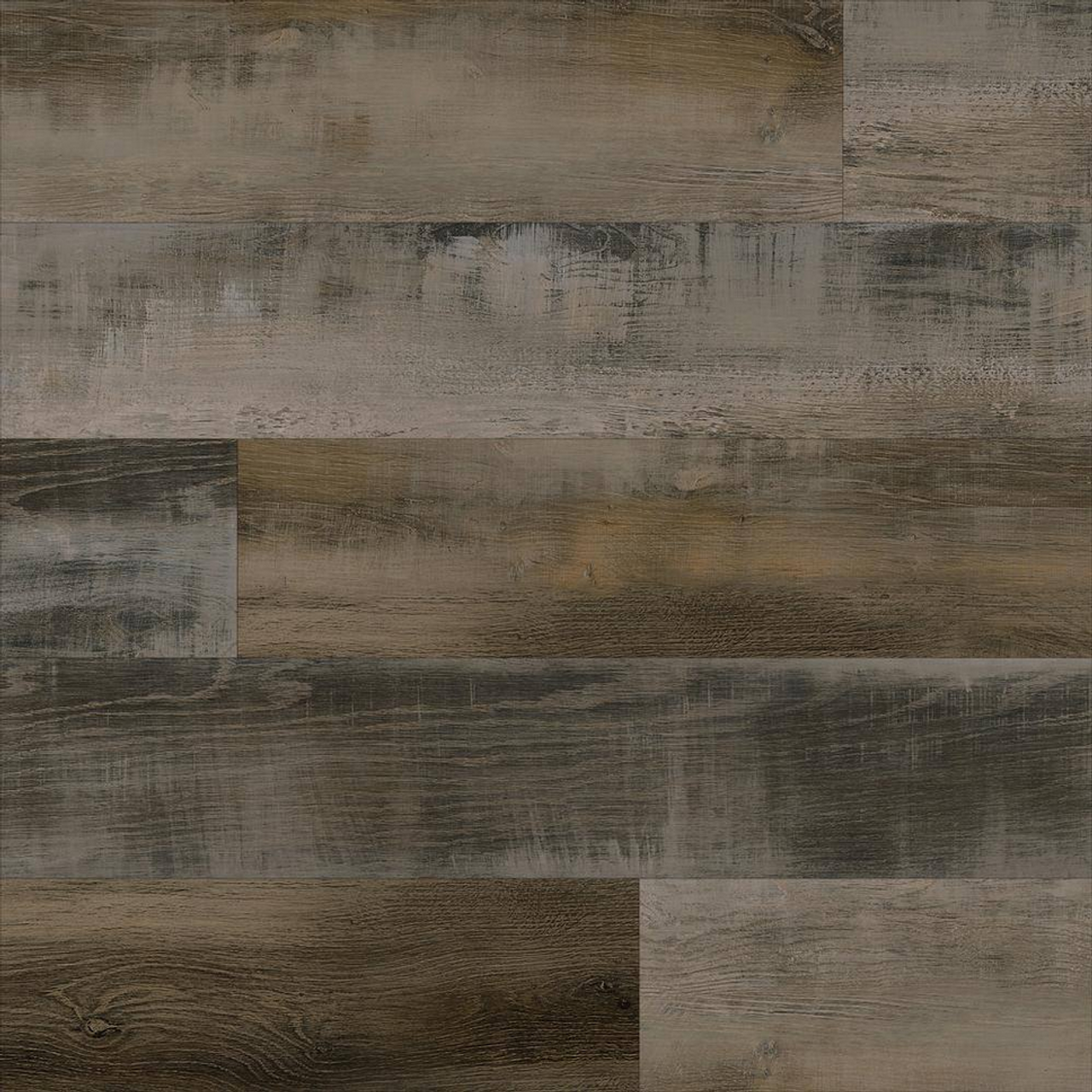 Allure LS16534129 Seacoast Brown Multi Length Peel & Stick Vinyl Wall Panel Plank  | [20 SF / Box]