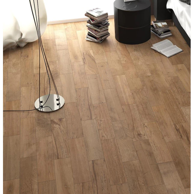 ヘレナモルフォ　141mm 17WO79 WOODS NATURAL PORCELAIN TILE (12.60 SF/