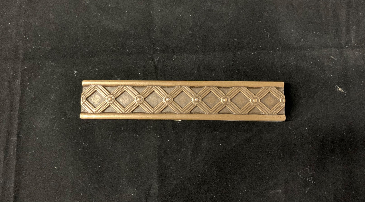 2.25x6 Cast Bronze Metal Kairos Border 12-162