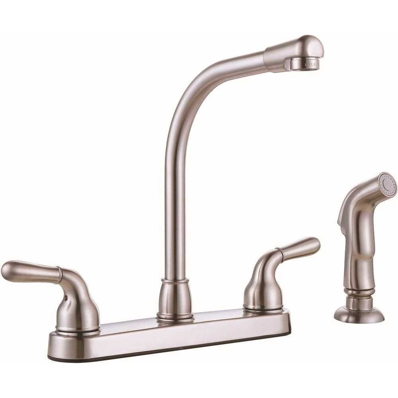 Premier Sanibel Two-Handle Kitchen Faucet With Side Spray, Brushed Nickel 3552599