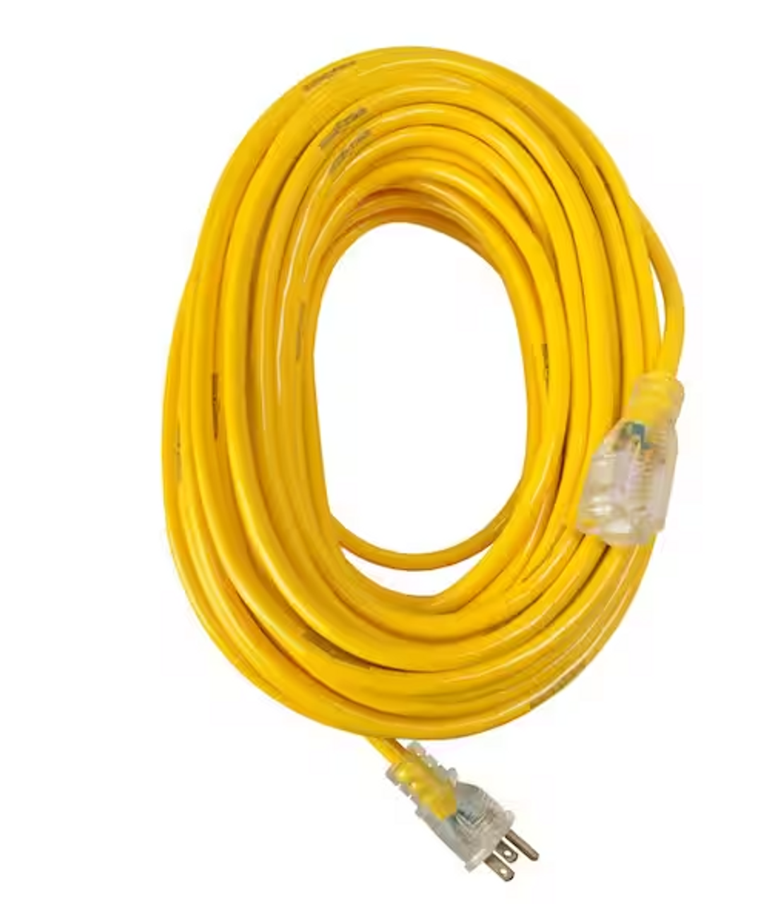 Yellow Jacket 100 ft. 12/3-Gauge SJTW Premium Outdoor Heavy-Duty Extension Cord with Power Light Plug 475-47-R3