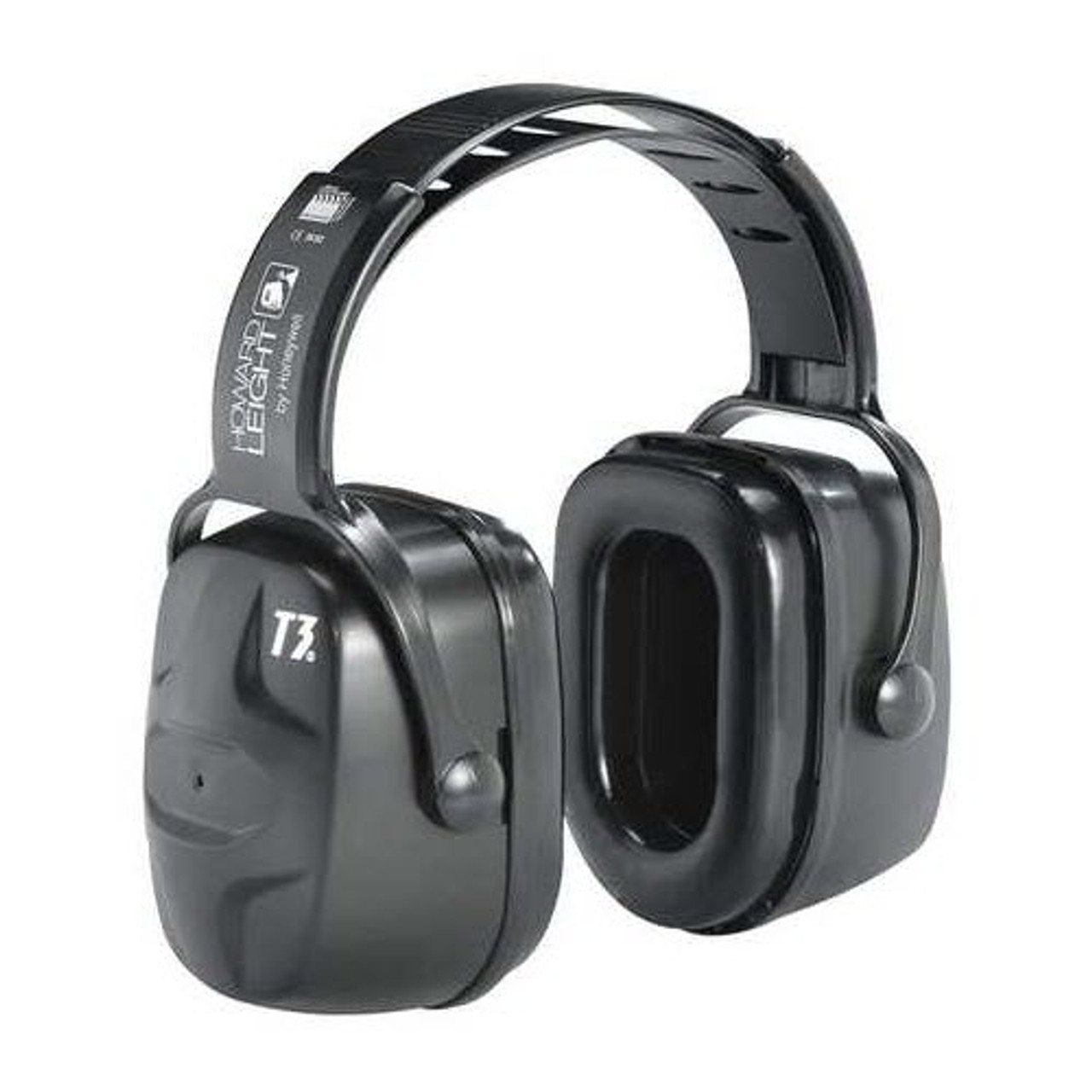 Honeywell 1010970 Howard Leight Thunder T3 Black Plastic Headband Noise Blocking Earmuffs