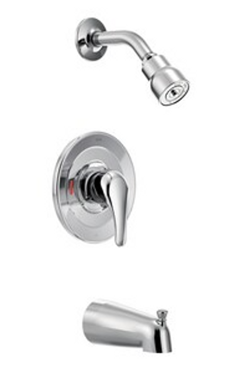 Cornerstone Single Handle Bathtub & Shower Faucet in Polished Chrome (Trim Only) 40311v