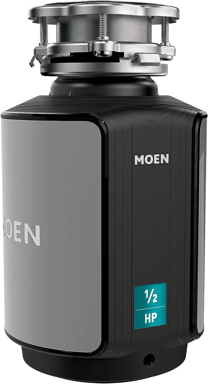 Moen GX50C Disposer Prep Series 1/2 HP Continuous Feed Garbage Disposal with Sound Reduction