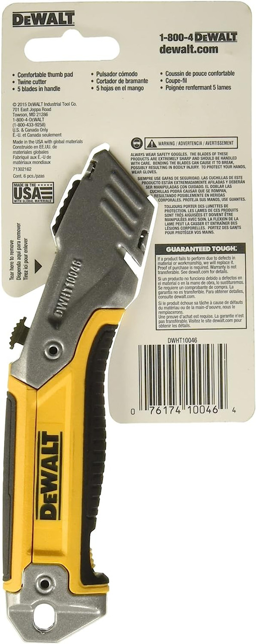 Stanley DeWalt DWHT10046 Retractable Utility Knife (2-Pack)