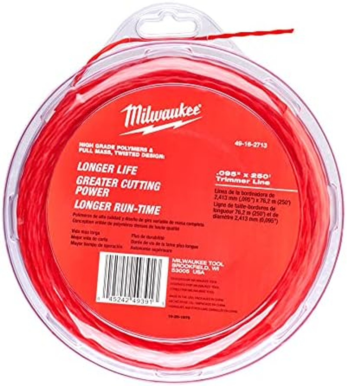 Milwaukee 0.095 in. x 250 ft. Trimmer Line