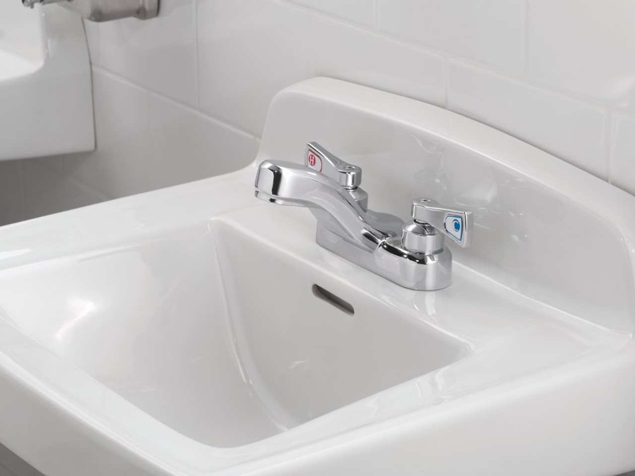 Moen 8210 Commercial M-Dura 4-Inch Centerset Lavatory Faucet 2.2 gpm, Chrome