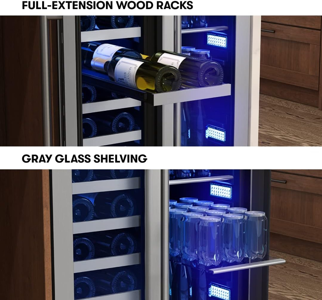 PRWB24C32BG Zephyr Presrv 24'' Wine Fridge & Beverage Refrigerator (Scratch and Dent)