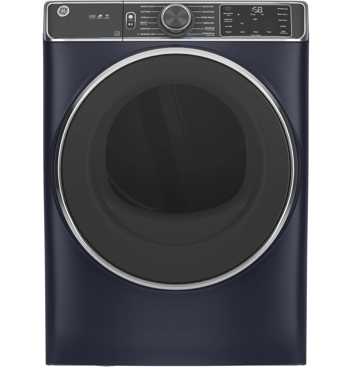 GFD85ESPNRS GE® 7.8 cu. ft. Capacity Smart Front Load Electric Dryer with Steam and Sanitize Cycle (Scratch and Dent)