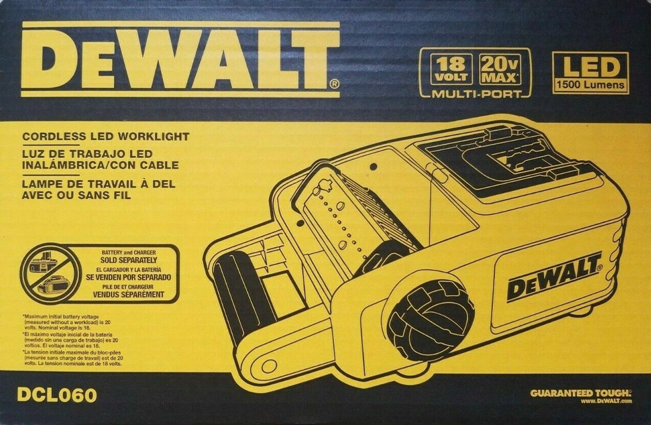 DEWALT DCL060 18 Volt 20 Volt MAX CORDLESS LED WORK