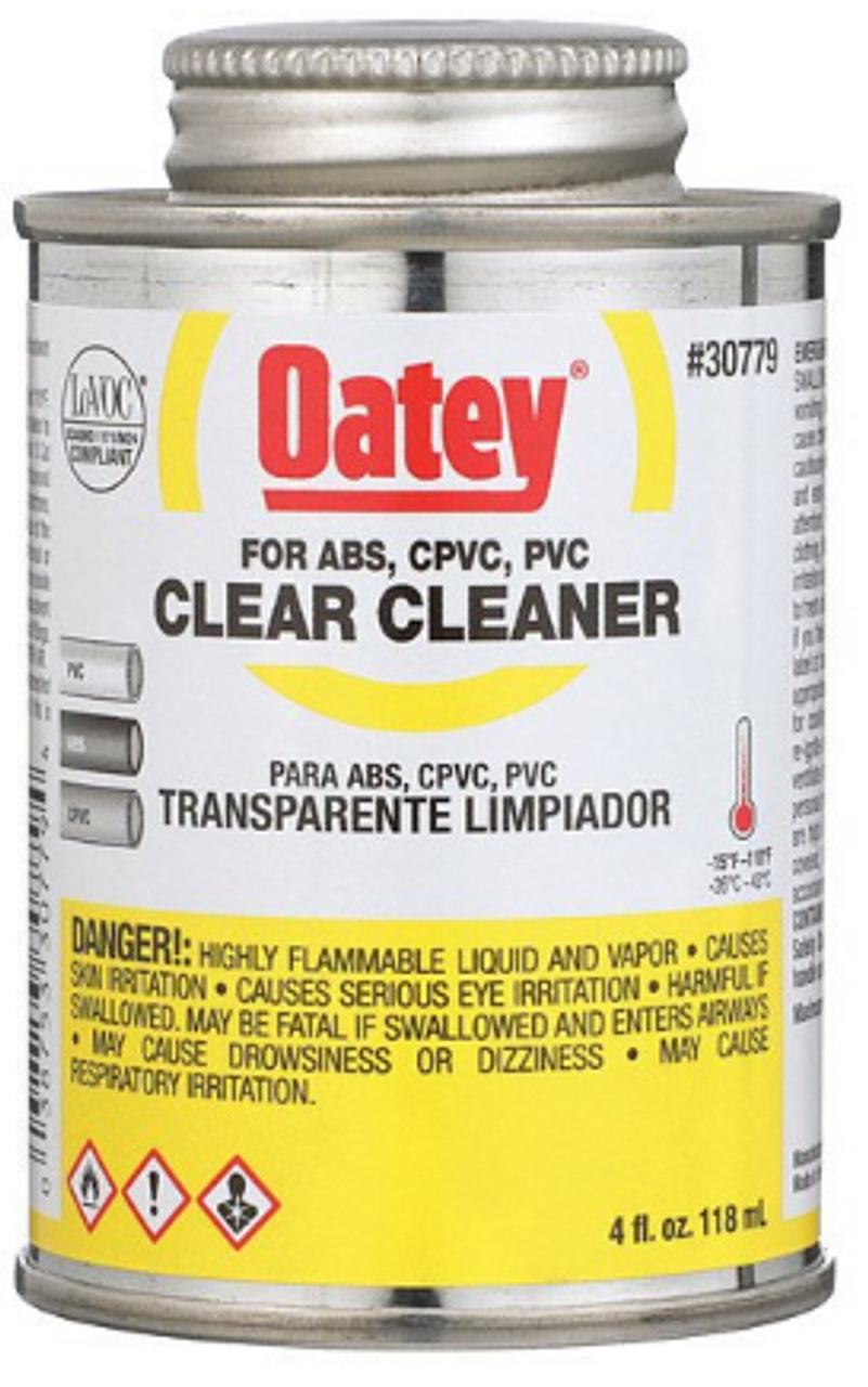 Otey PVC Cleaner- Clear 4oz 30779- 10 pack 