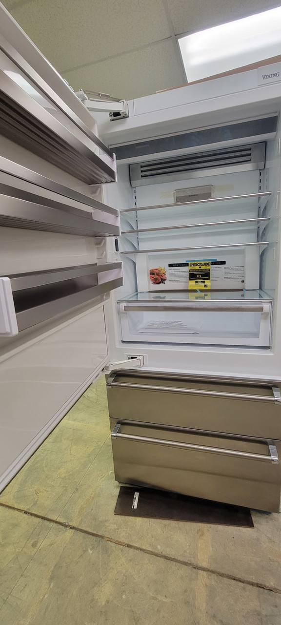 Viking 7 Series 36 in Built in Bottom Mount Refrigerator Left Hinge