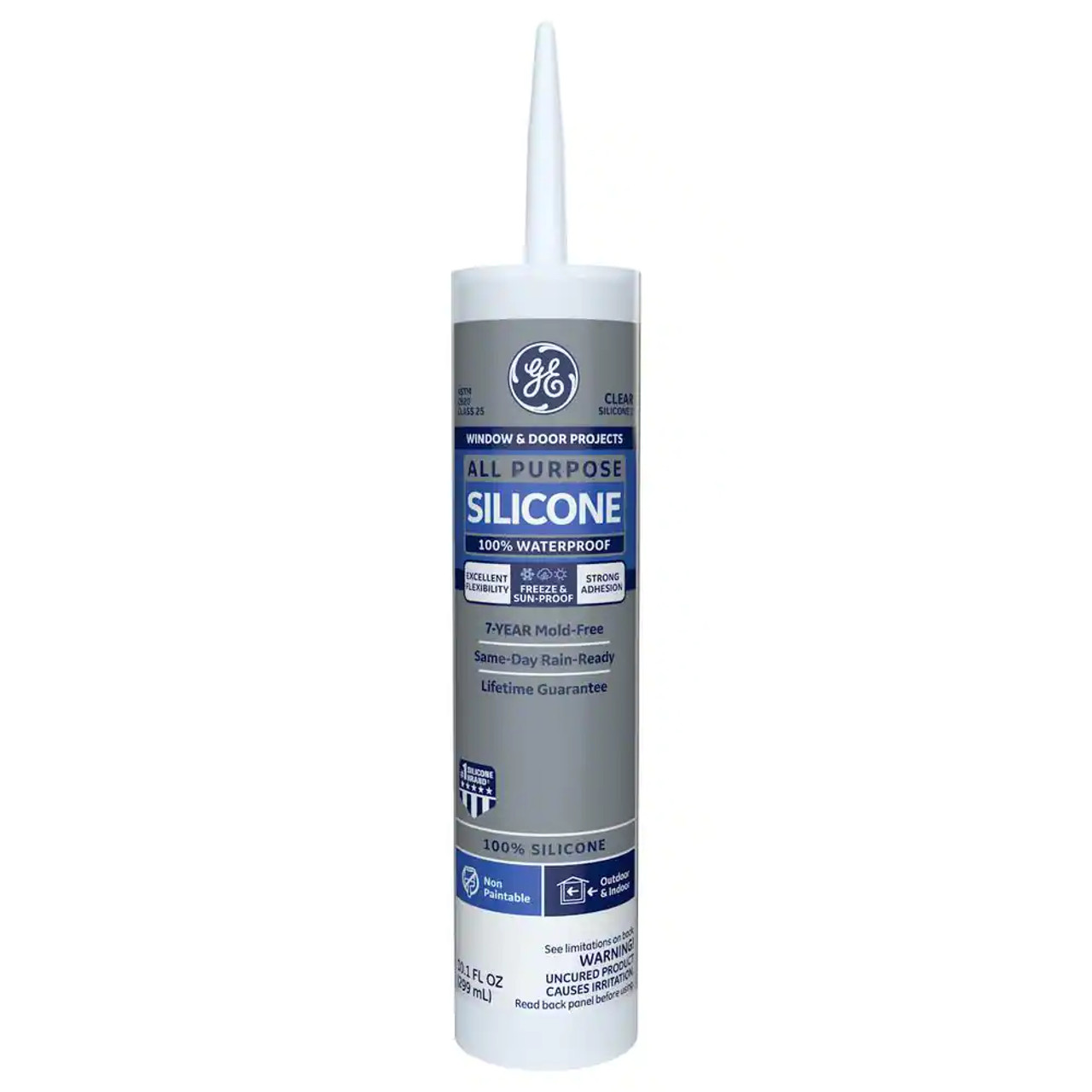 |By the Pallet| Silicone 1 Clear All Purpose Sealant 10.1 oz 2795576 (120 tubes)