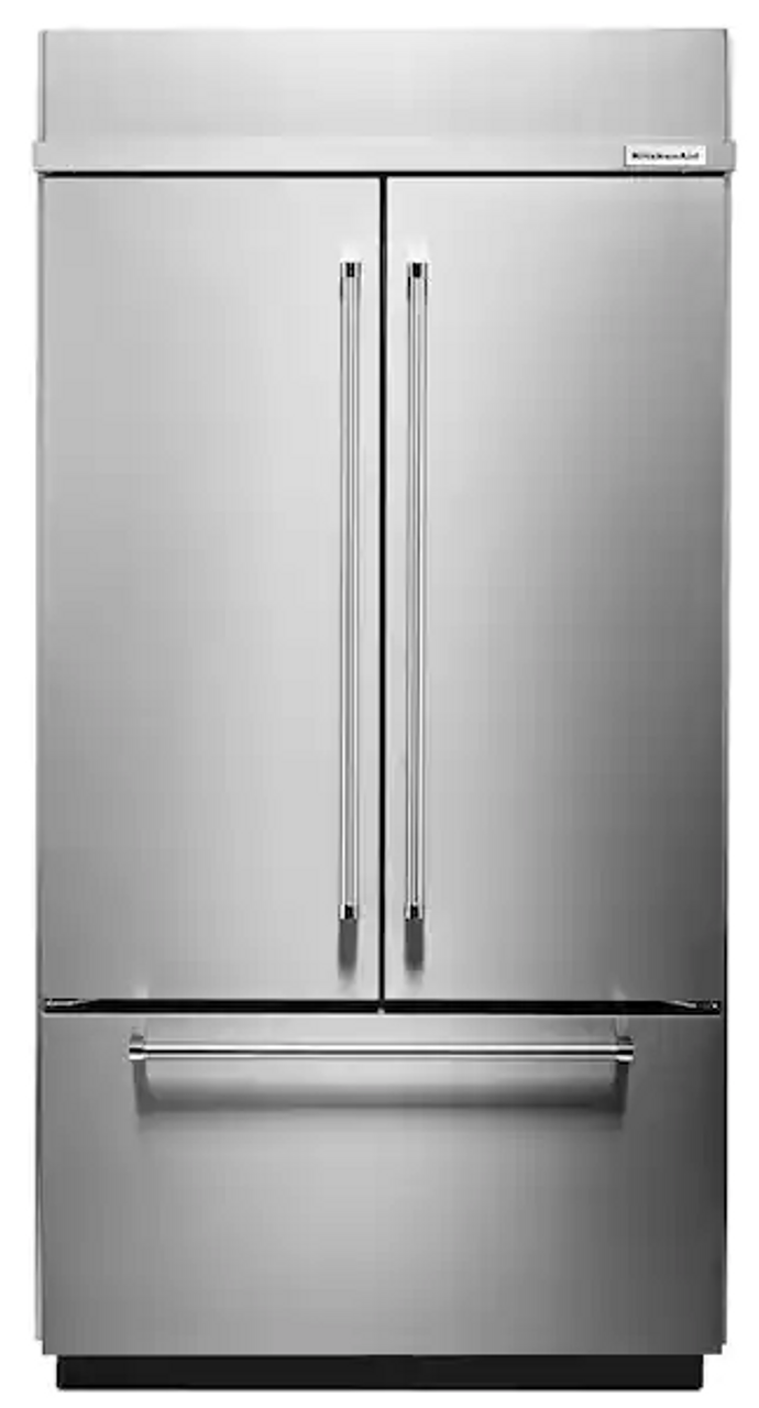KitchenAid 24.2 cu. ft. Built-In French Door Refrigerator in Stainless Steel, Platinum Interior