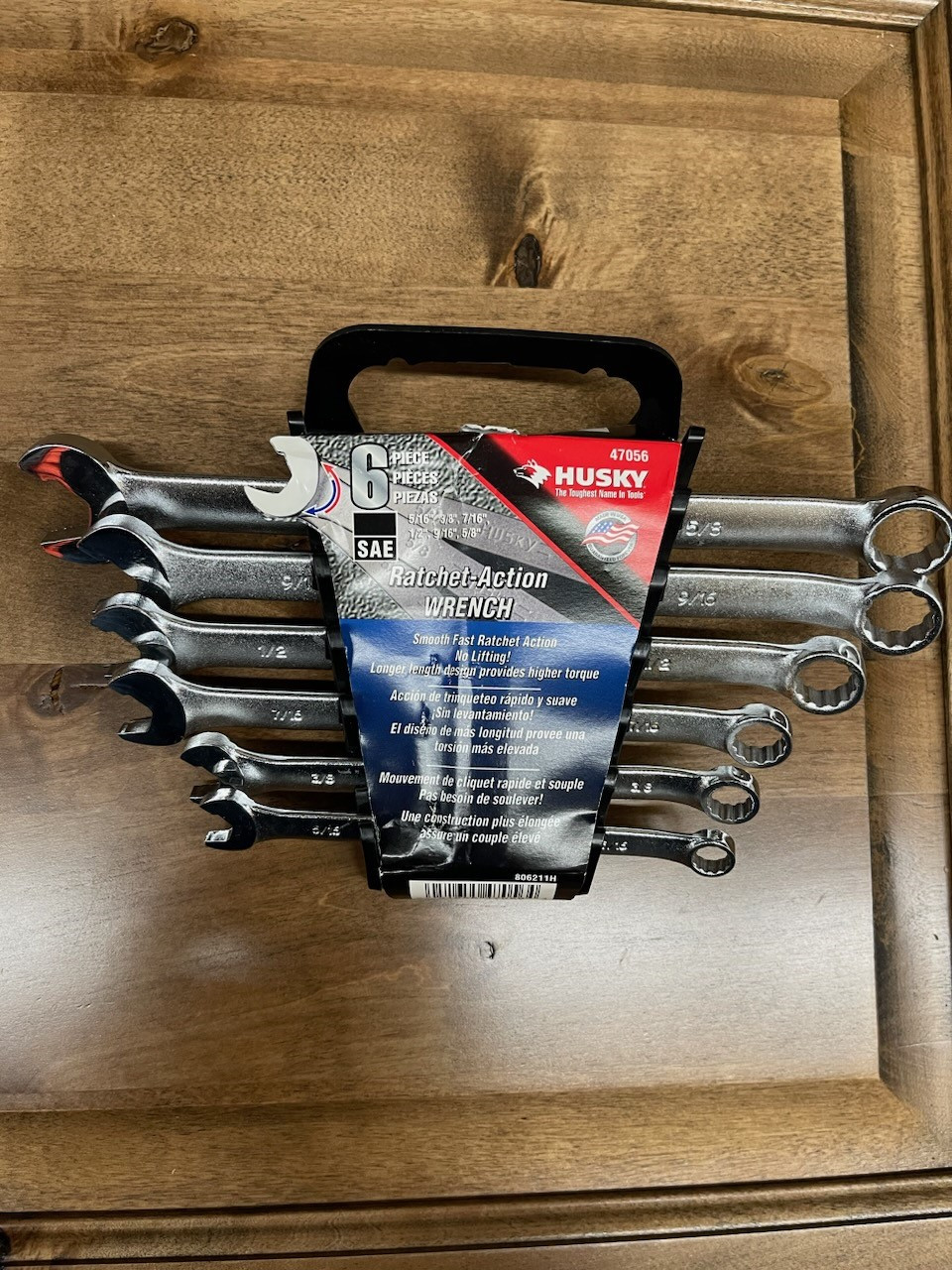 Huskey 6 Pc SAE Ratchet Action Wrench Set |By the Case- 20 Sets per Case|