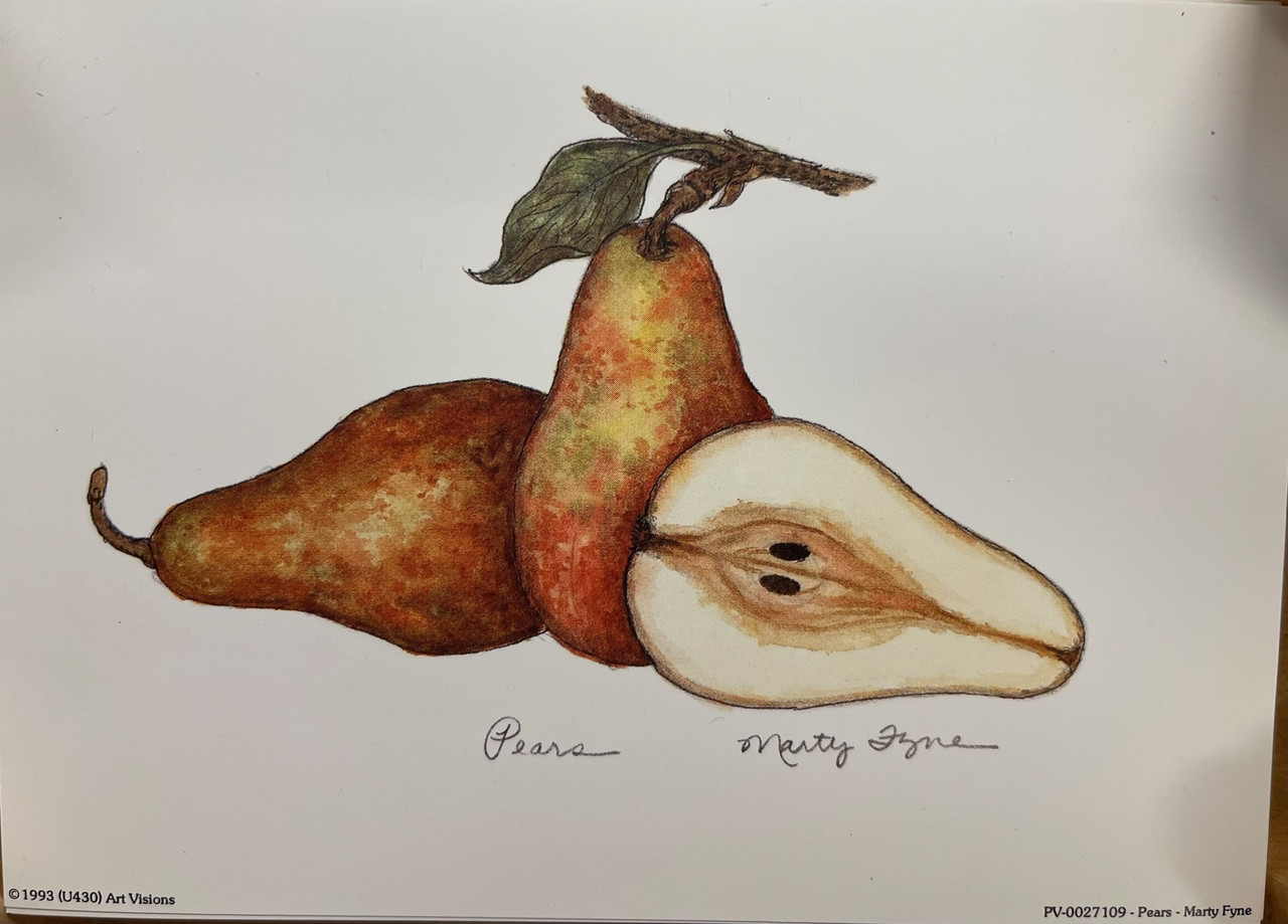 Pv Pears Signed by Mary Fyne |By the Case- 100 pieces per Case| 