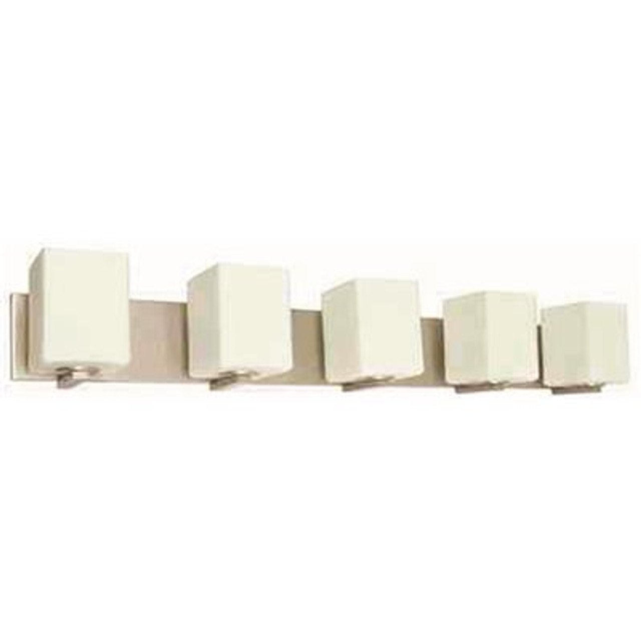 Monument 5-Light Brushed Nickel Vanity Light |By the Pallet- 48 per Pallet|