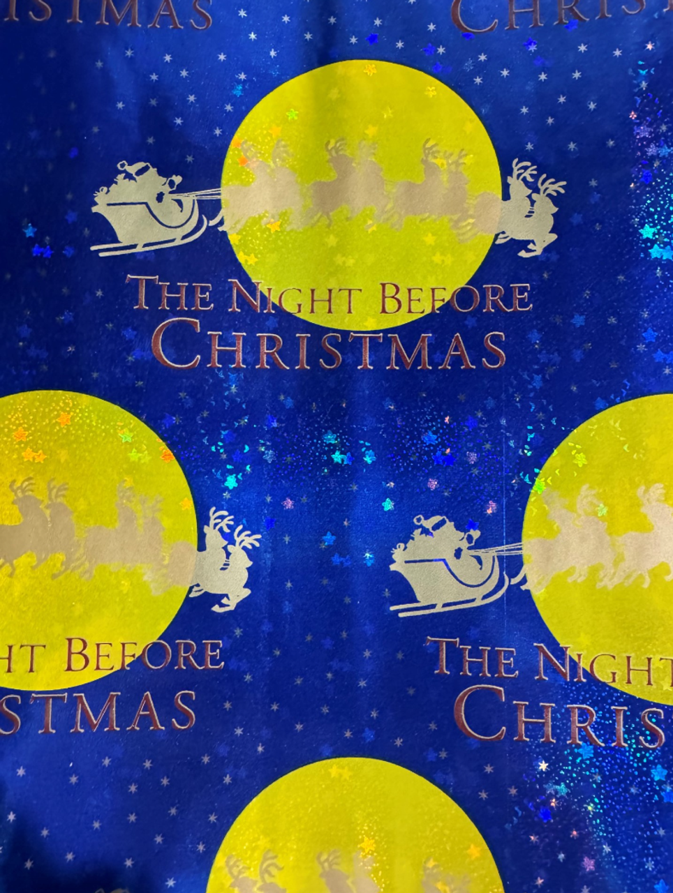 The Night Before Christmas Wrapping Paper |By the Case-36 Rolls per Case|