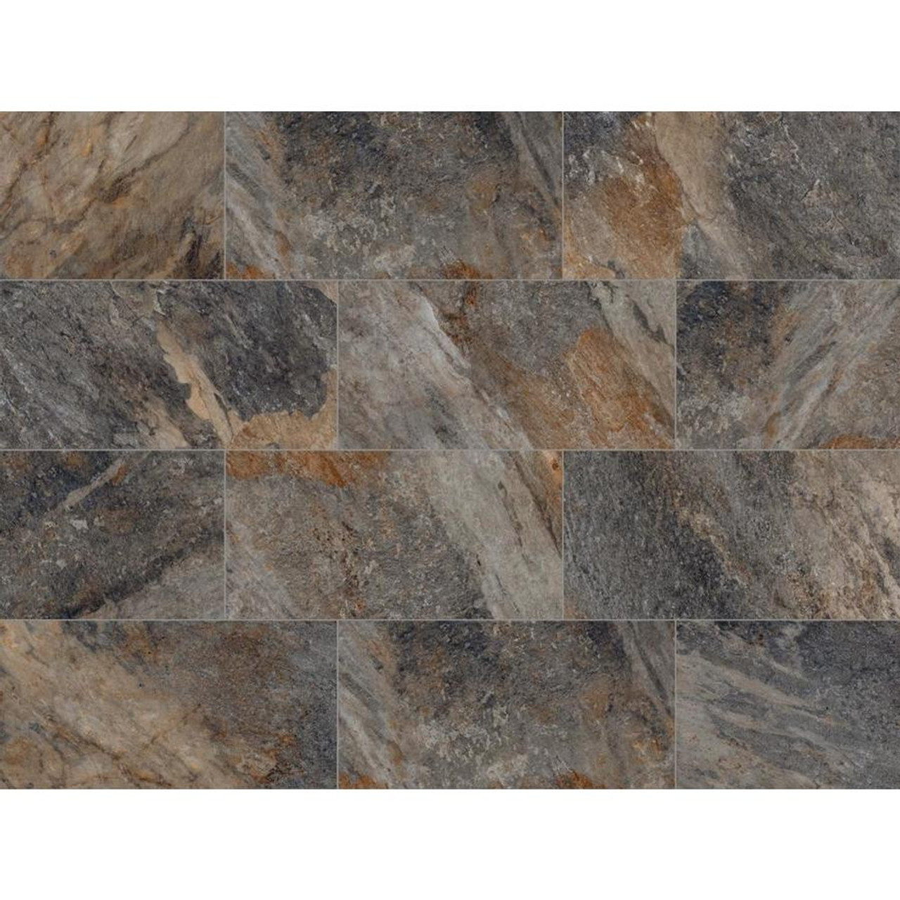  Belmont Multicolor 12-in x 24-in Glazed Porcelain Stone Look Floor Tile (15.54 sf/bx) |By the Pallet|