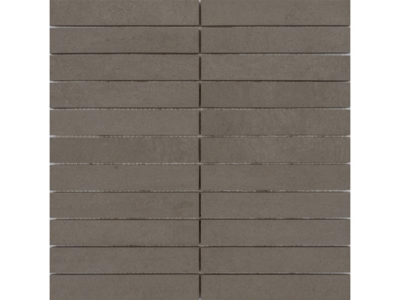 Modulor Rectified Argento 11 3/4 x 11 3/4 1x6 Linear Mosaic