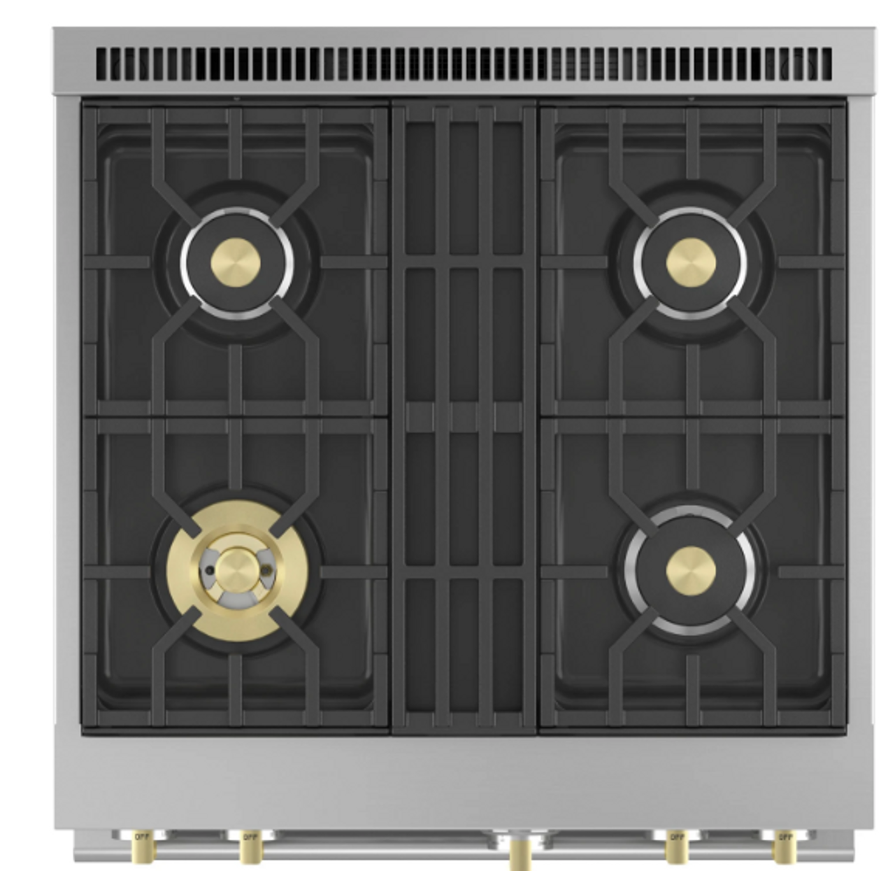 Monogram - 5.7 Cu. Ft. Freestanding Gas Convection Range with 4 Burners - Stainless Steel