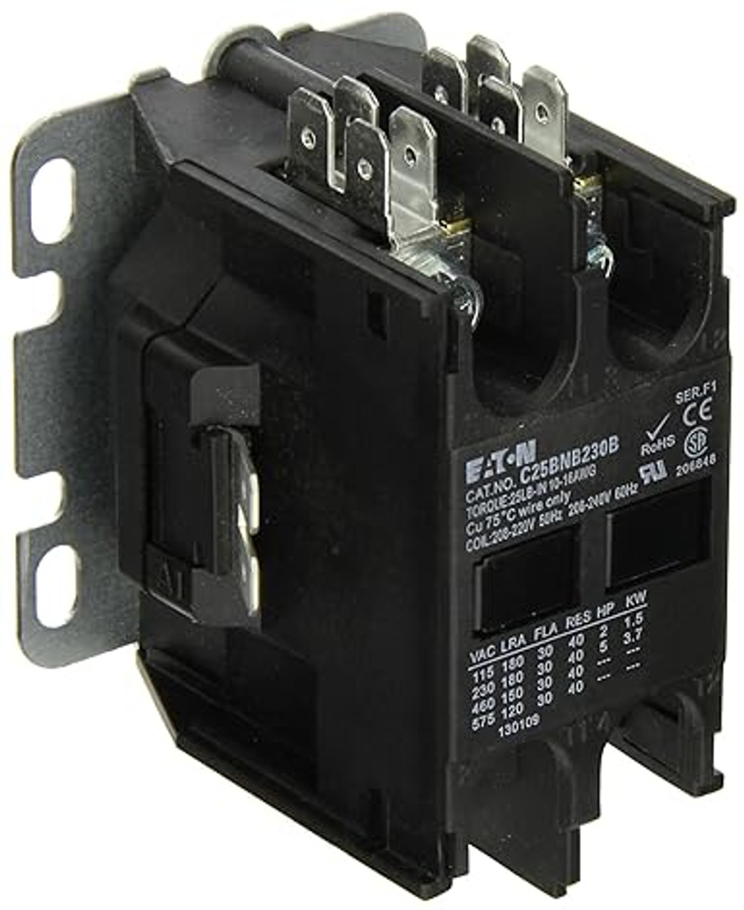 Eaton C25BNB230A Compact Definite Purpose Contactor