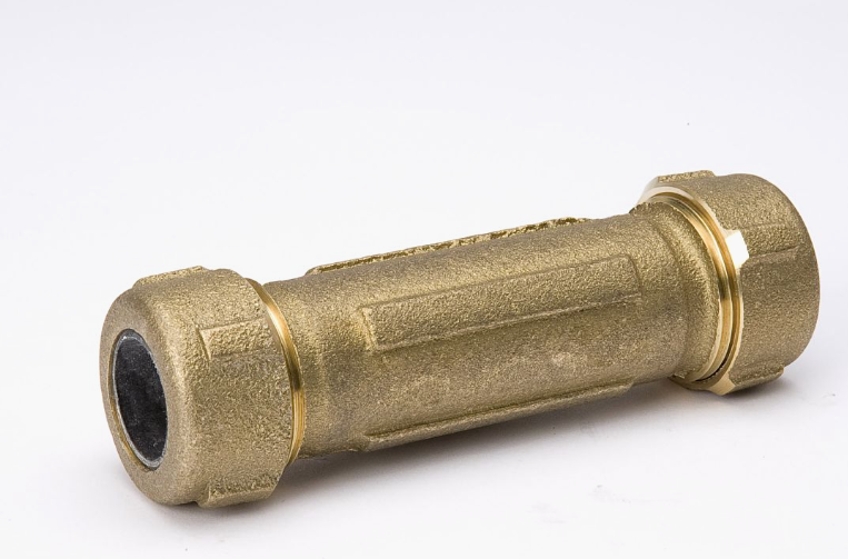 Low Lead Brass Coupling, Compression, 1-1/2" Pipe Size| 4 Pack