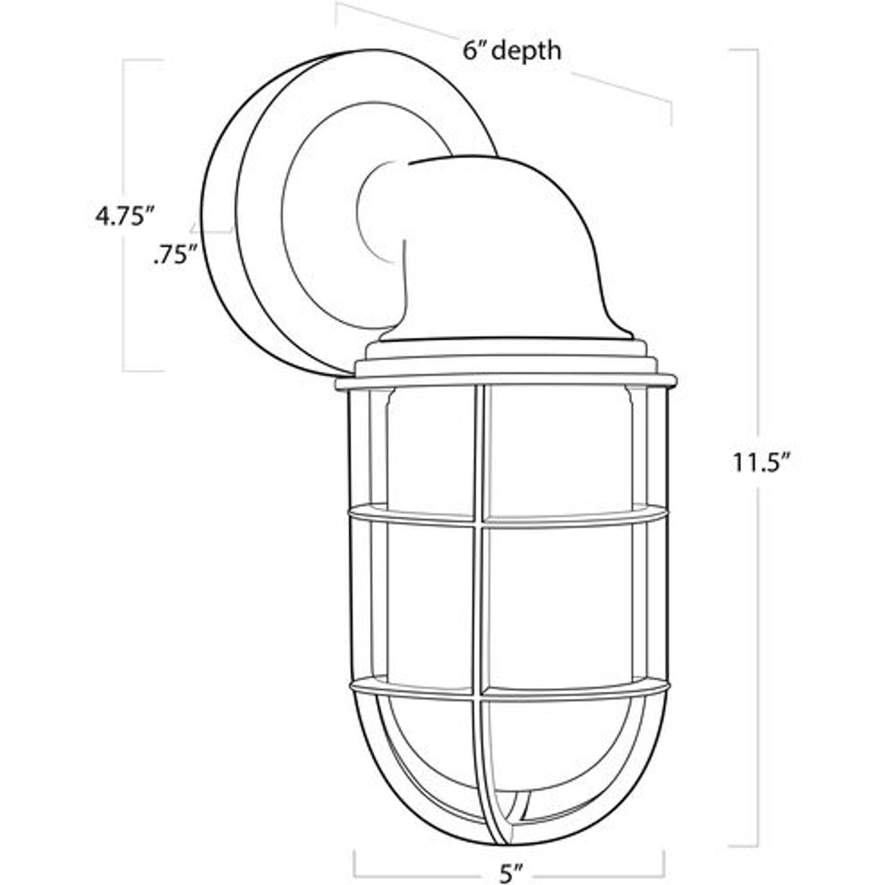 Regina Andrew Bridgeport 1 Light 4.75 inch Oil Rubbed Bronze Wall Sconce Wall Light, Single 15-1159ORB