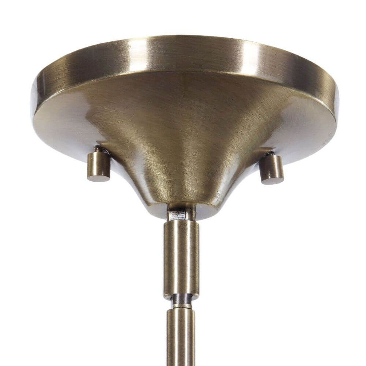 Uttermost 22176 Mendota 1 Light 14 Inch Glass Pendant In Oxidized Aged Brass