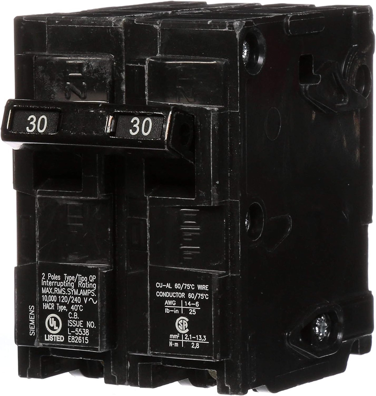 Siemens Q23OU 30 Amp Double-Pole Type QP Circuit Breaker (6-Pack)