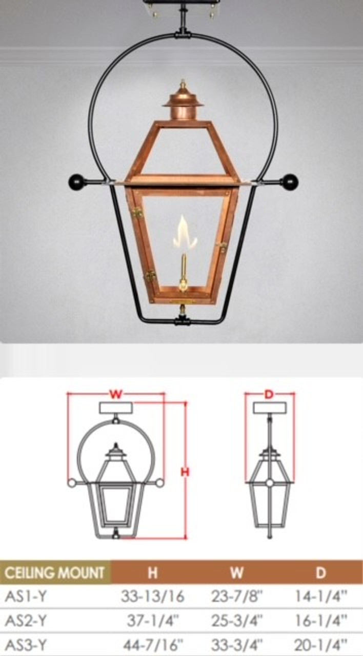 Outdoor Gas Lantern 44X34xX20 