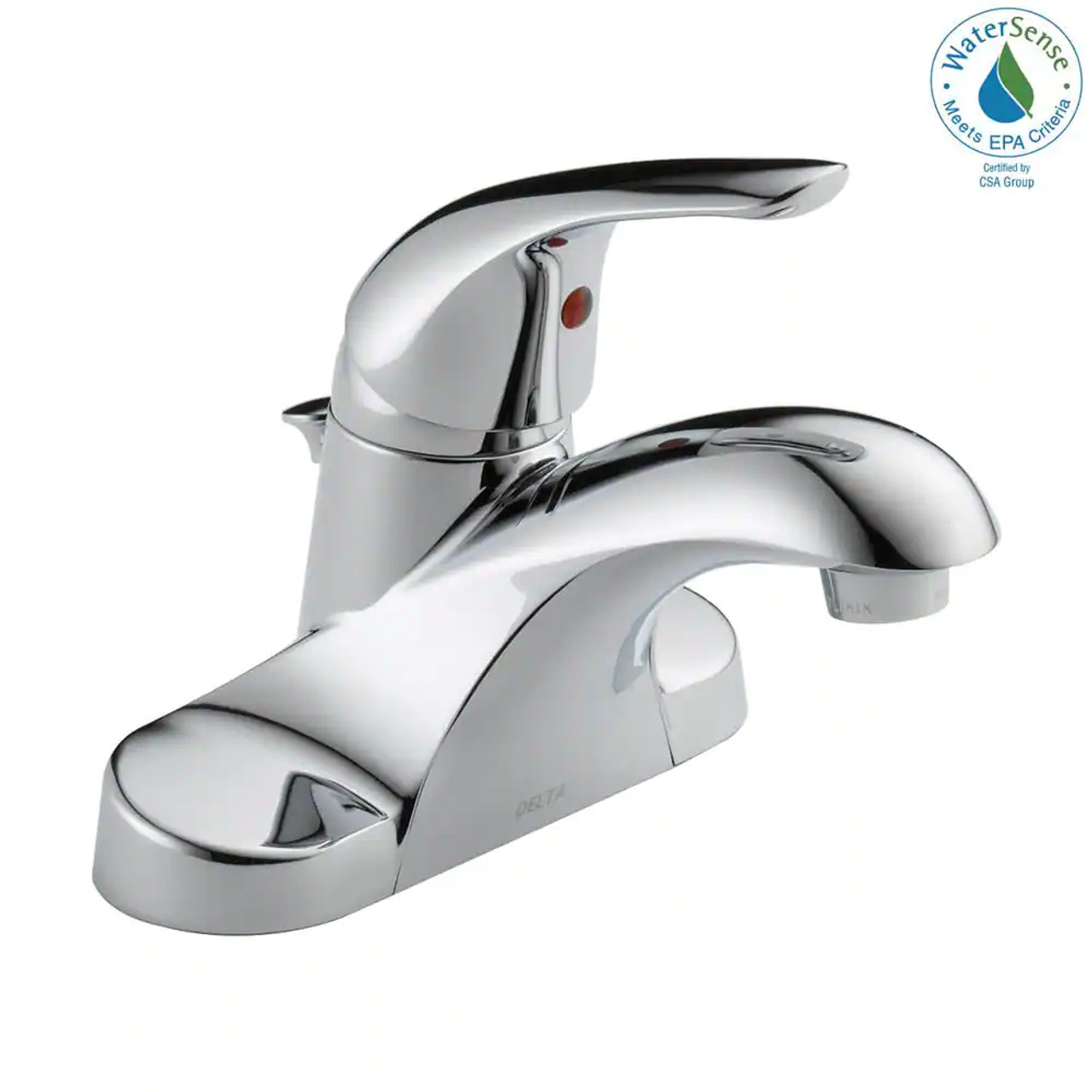 Delta Foundations 4 in. Centerset Single-Handle Bathroom Faucet in Chrome