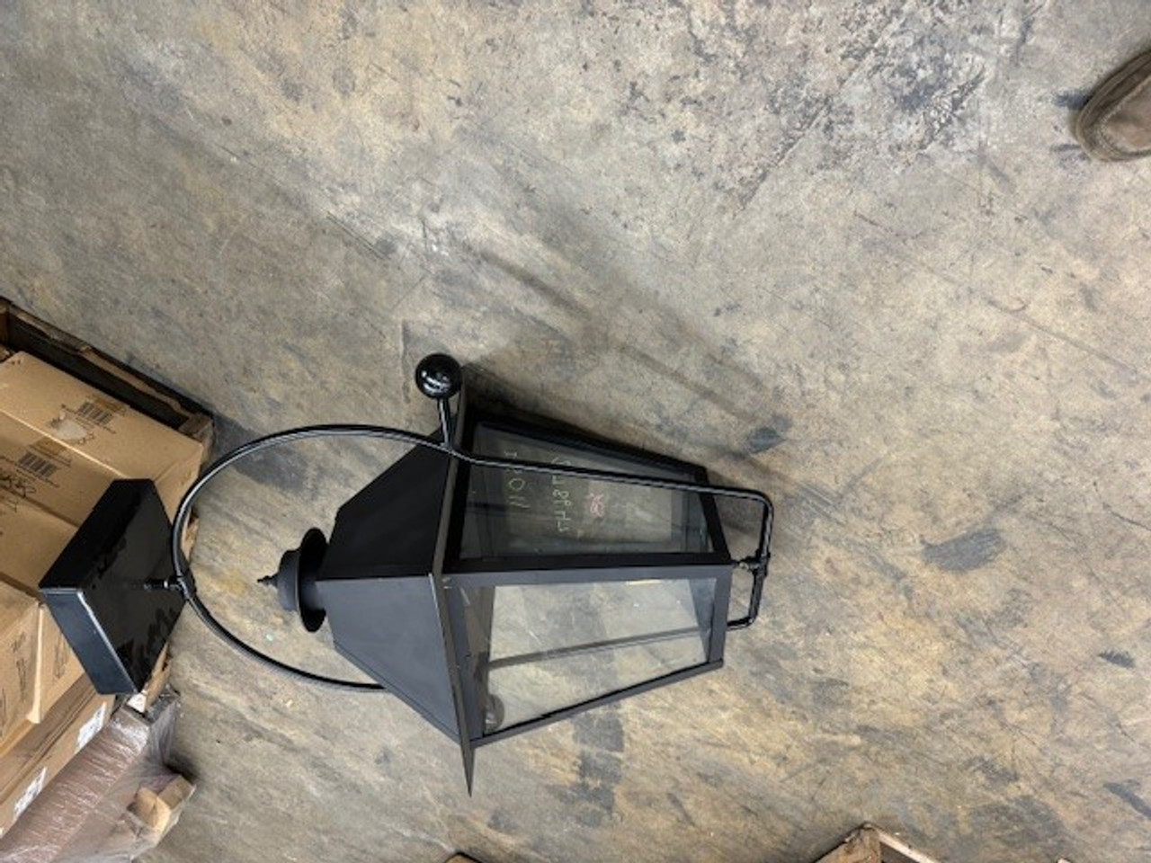 Copper Outdoor Two Burner Gas Lanterns (Painted Black From Factory)