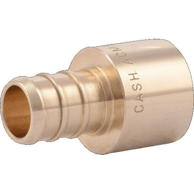 10-Pack EFIELD Pex 1/2 X 1/2 Female Sweat Adapter – Brass Crimp Fittings – No Lead