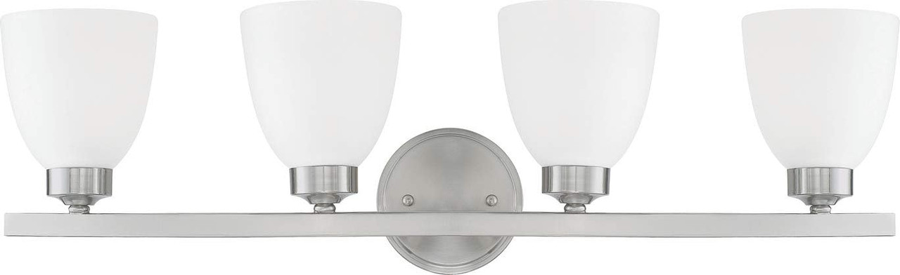 Jameson 4 Light 29 inch Brushed Nickel Vanity Light Wall Light