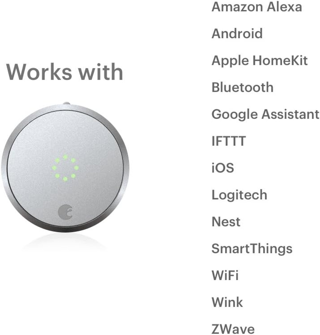 August ASL-03 Home Silver Smart Lock Pro