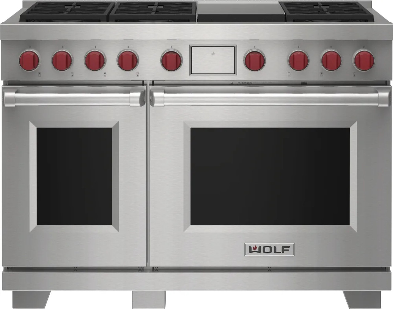 Wolf DF48650GSP 48" Dual Fuel Range - 6 Burners and Infrared Griddle