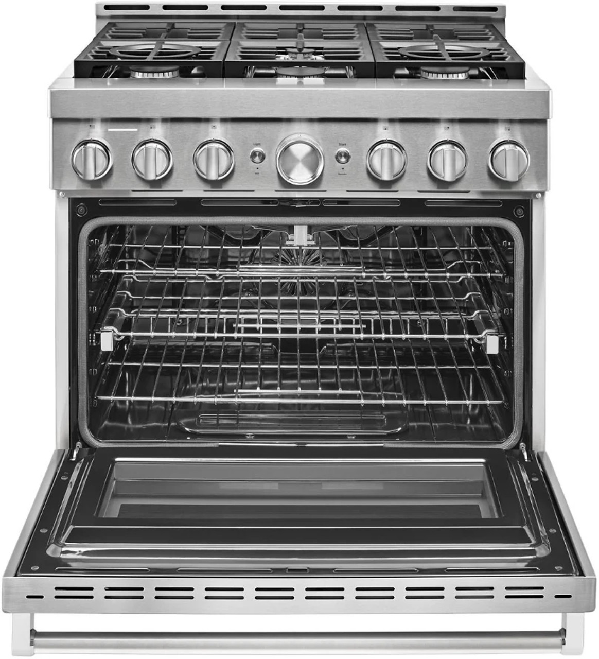 KITCHENAID KFGC506JSS 36'' SMART COMMERCIAL-STYLE GAS RANGE WITH 6 BURNERS