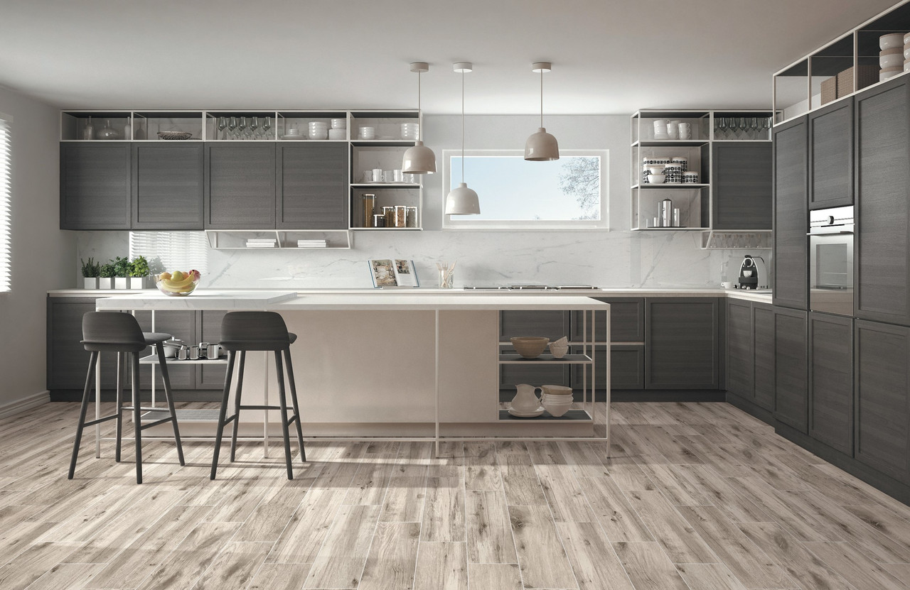 Mansfield Ash III 6x24x10mm | Porcelain Tile | Builder Grade