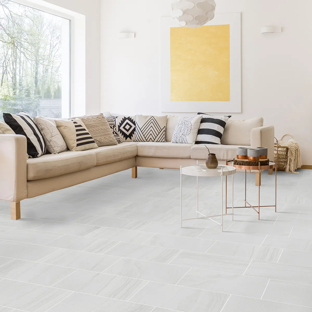 Tudor Stone Beige Plus 12x24x10mm | Porcelain Tile | Builder Grade