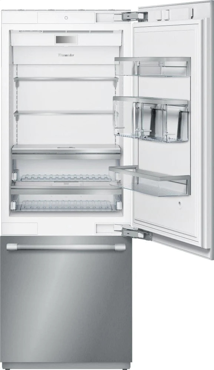 Thermador T30BB920SS 30" Built-In Stainless Steel Professional Two Door Bottom Freezer