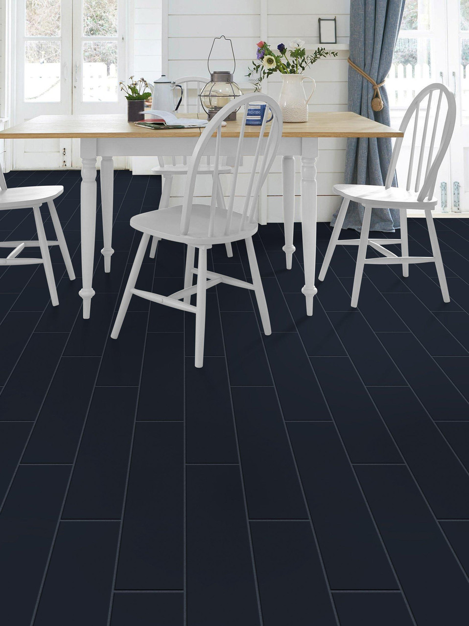 Por Industry Blue 6x24 | Porcelain tile | Builder Grade