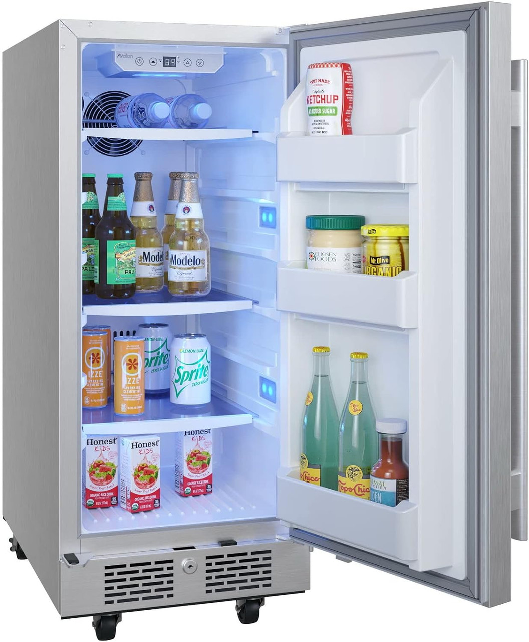 Avallon AFR152SSODRH 3.3 cu. ft. Built-In Outdoor Refrigerator in Stainless Steel